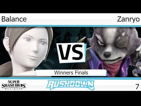 Rushdown 7 - Balance (Wii Fit) vs Zanryo (Wolf) Winners Finals - SSBU
