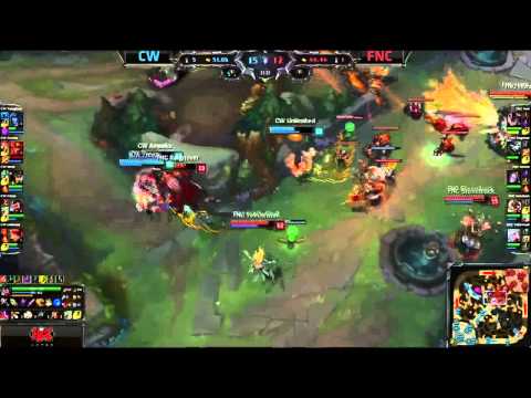 [Highlights] Copenhagen Wolves vs Fnatic EU LCS Spring 2015 W4D2   CW vs FNC