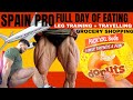 SPAIN PRO FULL DAY OF EATING + LEG TRAINING + GROCERY SHOPPING | REGAN GRIMES