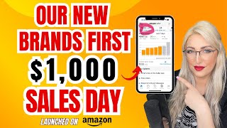 First $1,000 Sales Day on Amazon FBA with $370 PPC Spend! 🚀 | Brand Reveal Countdown!