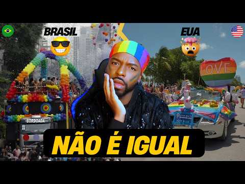 Parada Gay EUA vs Brasil 🇺🇸🇧🇷 (a diferença vai te CHOCAR)