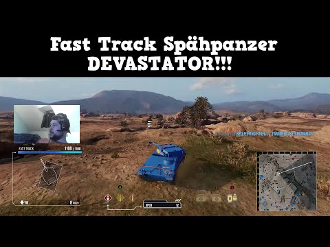 Fast Track Spähpanzer "DEVASTATOR" Gameplay at "KASSERINE" map - WoT Console
