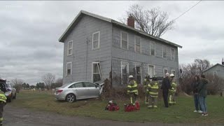 Car Crashes Into House In Town Of Batavia