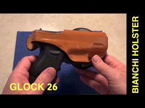 Glock 26 Gen 5 with a Bianchi leather Holster, and Hyve +3 mag extension.  #bianchi #glock26 #hyve