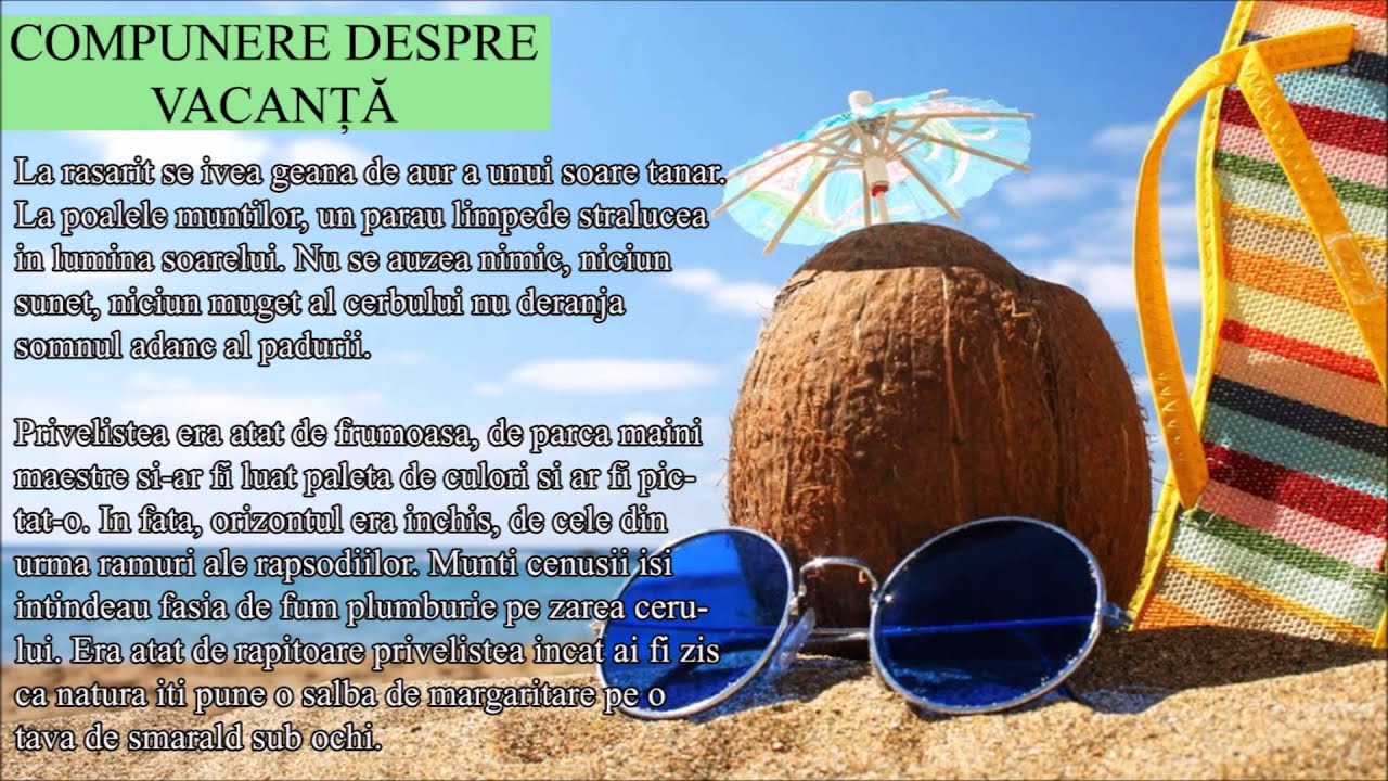 Compunere despre vacanta
