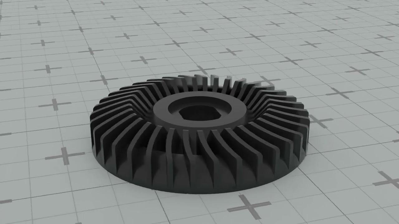 A&ccedil;ılı Metal Kesme &Ouml;ğ&uuml;t&uuml;c&uuml; Pervanesi 3D Baskı Modeli