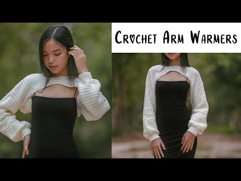 Crochet Arm Warmers Sweater Tutorial | Crochet Arm Warmers | Chenda DIY