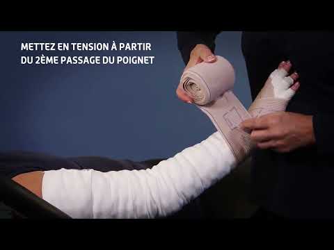 Компрессионный бинт 1м x 25см для снятия отеков при лимфедеме Thuasne Mobiderm