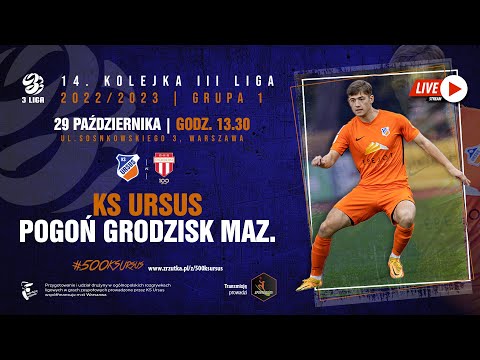 3. liga piłki nożnej Ursus Warszawa vs Pogoń Grodzisk Mazowiecki [2022.10.29]