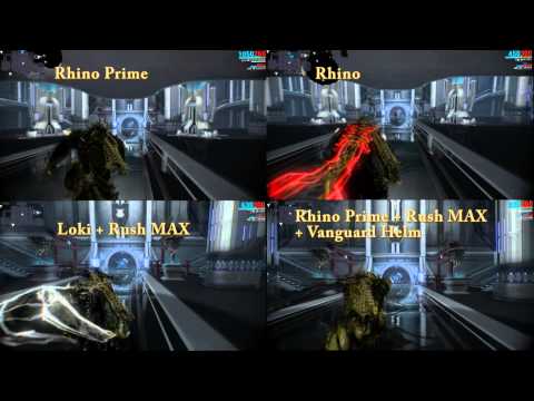 [Warframe] Rhino Prime sprint speed Test