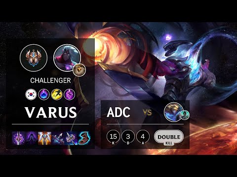 Varus ADC vs Ezreal - KR Challenger Patch 10.15