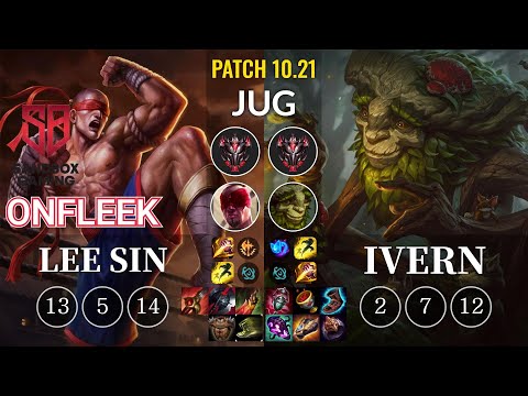 SB OnFleek Lee Sin vs Ivern Jungle - KR Patch 10.21