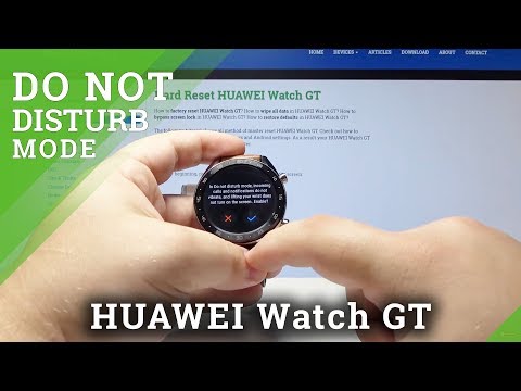 How to Activate Do Not Disturb Mode in HUAWEI Watch GT - Silent Mode