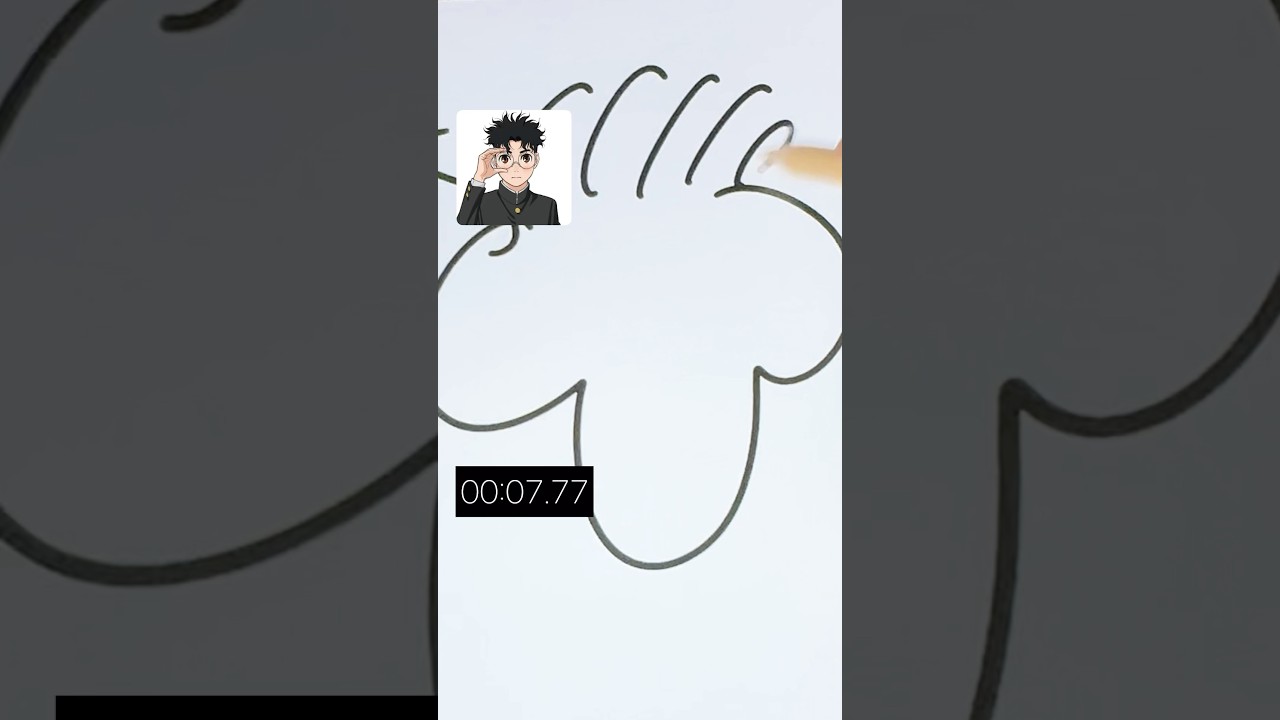 10秒で「高倉健」を描いてみせます✍🏻 #dandadan #ダンダダン #fyp