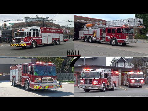 [9K Subscriber Special!] Fire Trucks Responding - Best of Air Horn!!