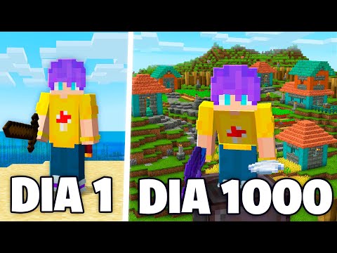 SOBREVIVI 1000 DIAS DOMINANDO O MINECRAFT 1.21