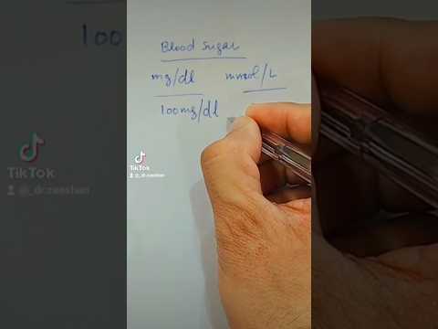 How to Convert mg/dl to mmol/l Glucose #diabetesawareness #sugartest #diabetescare #glucoselevel