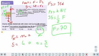 Eğitim Vadisi 11.Sınıf Fizik 4.Föy Newton Hareket Kanunları 2 Konu Anlatım Videoları