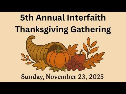 5th Annual Interfaith Thanksgiving Gathering