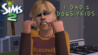 👧🏼 🫩1 Dad, 7 Kids & 2 Dogs | Sims 2 No Commentary Longplay | Cozy Chaos Begins