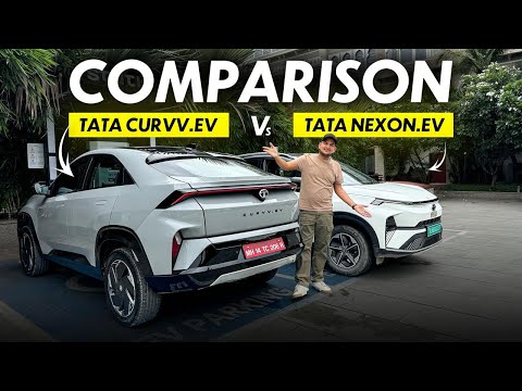 Tata Curvv EV vs Nexon.ev Range, Features, Space Comparison | Gagan Choudhary