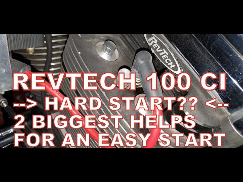 Revtech 100 Cubic Inch. HARD START? How To Get An Instant Easy Start!