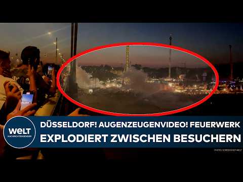 DÜSSELDORF: Drama bei Rheinkirmes! Feuerwerk explodiert direkt zwischen den Besuchern - 19 Verletzte
