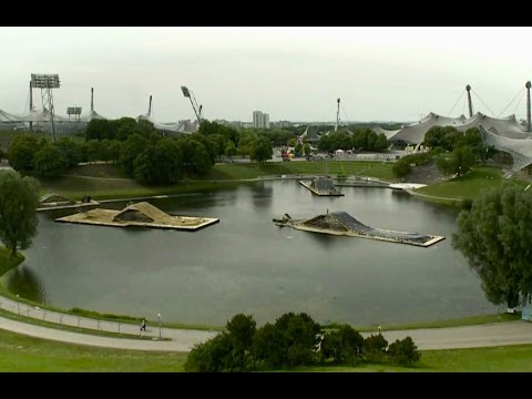 Building a Floating Freestyle Motocross Course - Red Bull X-Fighters Munich 2014