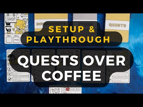 Quests Over Coffee Solo Tutorial and Playthrough  | DaniCha