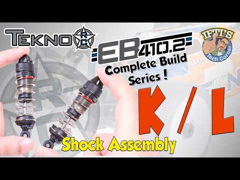 #12 Tekno EB410.2 - BUILD SERIES - Kit Bag K & L : Front/Rear Shock Assembly