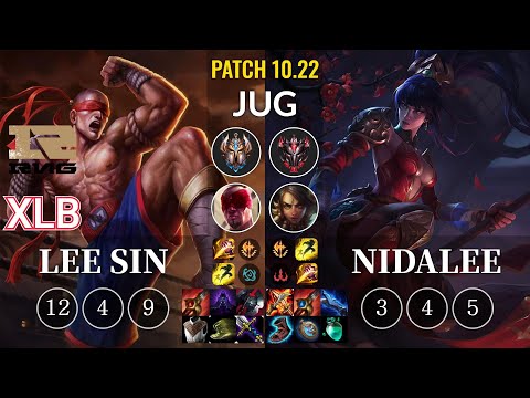 RNG XLB Lee Sin vs Nidalee Jungle - KR Patch 10.22