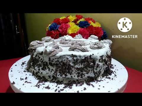 One KG Black Forest Cake In Kadai Without Oven Bakery Style