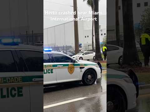 Hertz Van crashed near Miami International Airport