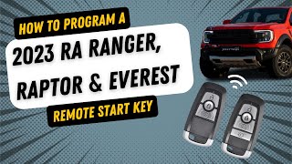 Programming 2023 NextGen Ford Ranger Remote Start Key Fob