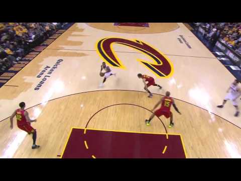 J.R.Smith is on fire with six 3 point hits in first half