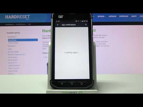 How to Turn On/Off App Notifications on CAT S40 – Manage notifications Settings
