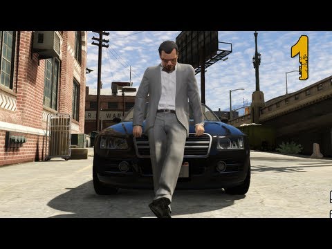 Grand Theft Auto V Walkthrough - Part 1 "Bank Robbery" (Let's Play, Playthrough)
