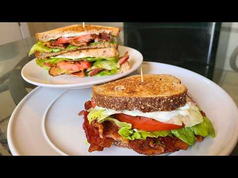 Bacon lettuce and tomato sandwiches | How to make Classic BLT Sandwiches