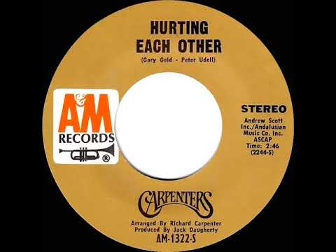 1972 HITS ARCHIVE: Hurting Each Other - Carpenters (a #1 record--stereo 45)