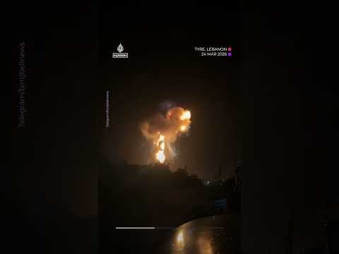 Israel bombs petrol station in southern Lebanon | AJ #shorts