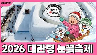 2026 대관령 눈꽃축제 완전 정복｜체험형 눈축제 끝판왕