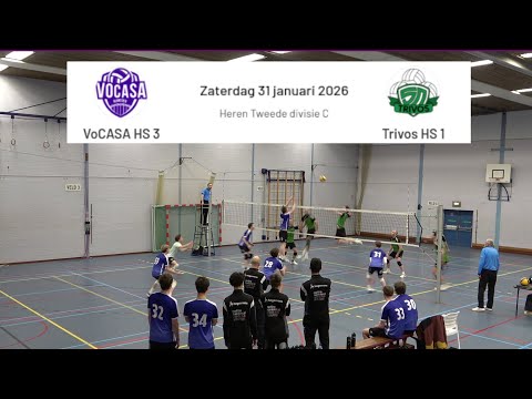 VoCASA HS 3 - Trivos HS 1 (31 jan 2026, 17.00u) Tweede Divisie Heren Volleybal