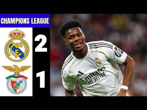 Real Madrid vs Benfica Highlights & Goals | UEFA Champions League 2025/26