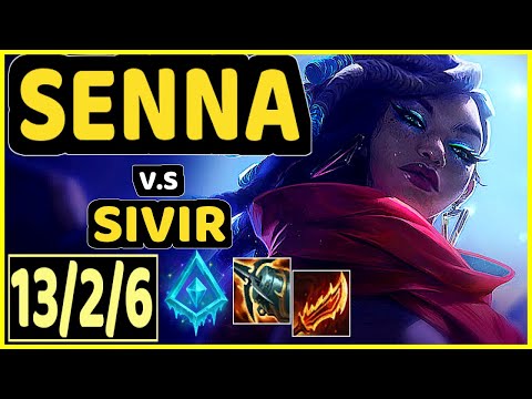 SENNA vs SIVIR - 13/2/6 KDA BOTTOM ADC GAMEPLAY - BR Ranked GRANDMASTER