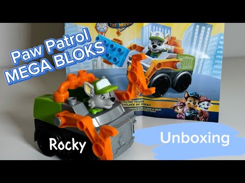 Unboxing Mega Bloks PAW Patrol Rocky's City Recycling Truck
