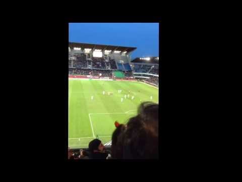 Premier but d'Ola Toivonen avec Rennes Rennes-Lyon