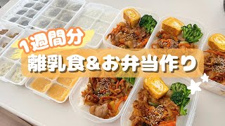 ((1週間分))離乳食&お弁当作り/vlog