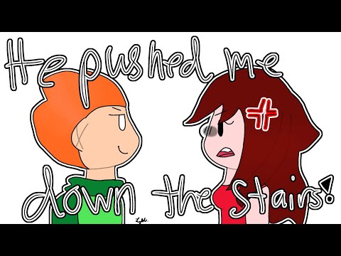 He pushed me down the stairs!|Friday Night Funkin animatic|READ DESC.