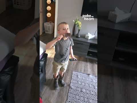 Kid Eating Mom’s Ice Cream Drops It When Mom Questions