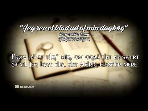 06) DENMARK "Jeg Rev Et Blad Ud Af Min Dagbog" - Raquel Rastenni (Lyrics) [Eurovision 1958]